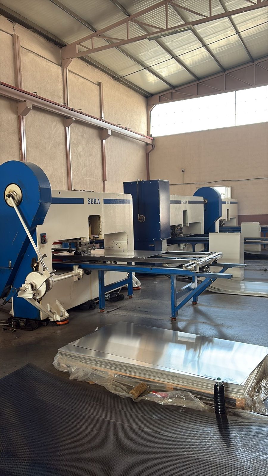 Seha delikli sac üretim hattı, makine sırası